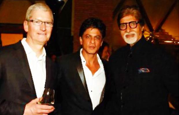 timcook-Shahrukhkhan-AmitabhBachan