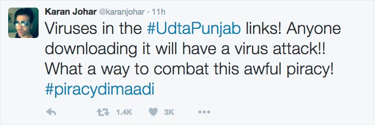 Karanjohar-tweet-udtapunjab