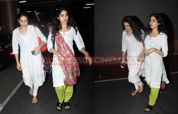 BFFs Jhanvi Kapoor And Sara Ali Khan Spotted Twinning In White- Who Wore Indian Wear Better?