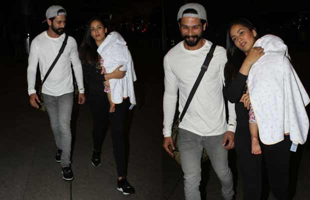 Photos: Shahid Kapoor Off On His First Family Vacation With Mira And Misha