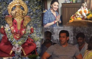 Salman Khan, Twinkle Khanna, Madhuri Dixit And Others Shared Photos Of Their Ganesh Idol
