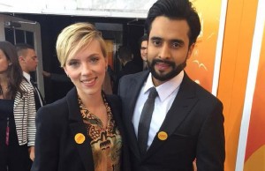 Jackky Bhagnani Meets Scarlett Johansson At 'He Named Me Malala' Premiere