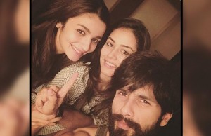 Shahid Kapoor's Shaandaar Selfie With Mira Rajput And Alia Bhatt!