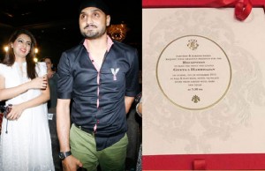 Harbhajan Singh And Geeta Basra's Royal Wedding Card!