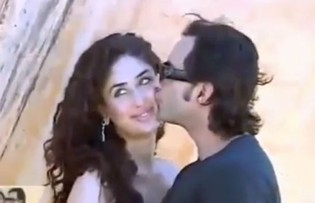 Watch: Unseen Video Of Saif Ali Khan Kissing Kareena Kapoor!