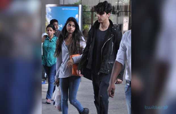 Airport Spotting: Shah Rukh Khan’s Kids Aryan Khan And Suhana Khan Snapped