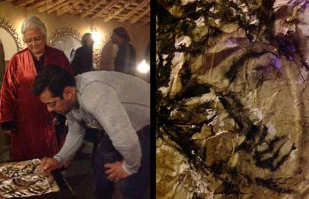 Want To See Salman Khan Paint His Room In The Prem Ratan Dhan Payo Haveli?