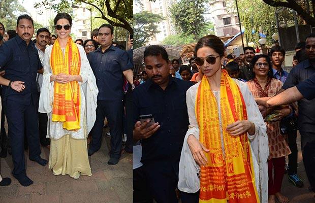 Photos: Deepika Padukone Prays For Ranbir Kapoor At Siddhivinayak For Tamasha