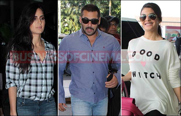 Airport Spotting: Salman Khan, Katrina Kaif And Jacqueline Fernandez Snapped