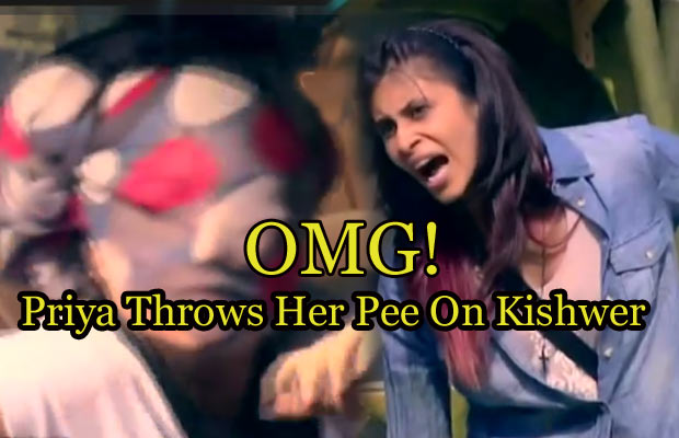 Bigg Boss 9: Priya Malik Pees In The Bottle, Then Throws It On Kishwer