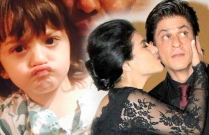 Aww! AbRam Is Not Liking Shah Rukh Khan And Kajol's Onscreen Chemistry!