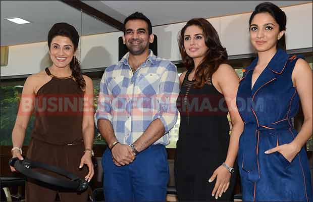 Huma Qureshi And Zaheer Khan Snapped At A Gym Launch