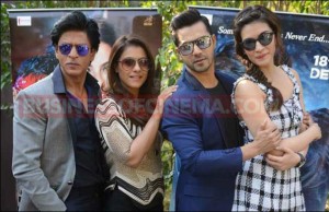 Dilwale In Delhi: Shah Rukh Khan, Kajol, Varun Dhawan, Kriti Sanon Snapped!