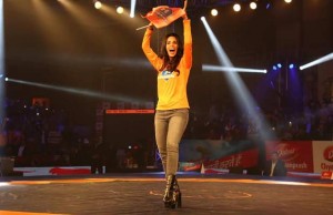 Mallika Sherawat Supporting Haryana Hammers At Pro Wrestling League