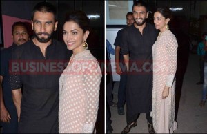 Ranveer Singh And Deepika Padukone Nail The Ethnic Look At Bajirao Mastani Screening