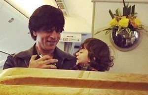 Shah Rukh Khan Spends Father- Son Time With AbRam In London