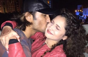 Sushant Singh Rajput Showers Kisses On Girlfriend Ankita Lokhande