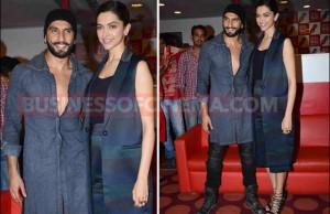 Aww! Deepika Padukone And Ranveer Singh Colour Coordinate To Promote Bajirao Mastani!