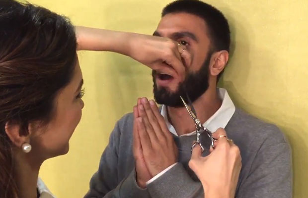Watch: Ranveer Singh’s REACTION When Deepika Padukone Chopped His Moustache!