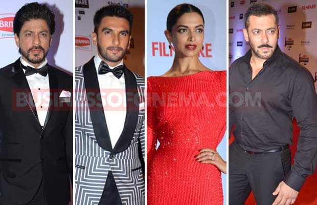 Filmfare Awards 2016: Shah Rukh Khan, Deepika Padukone, Ranveer Singh And Others Dazzle At The Red Carpet!