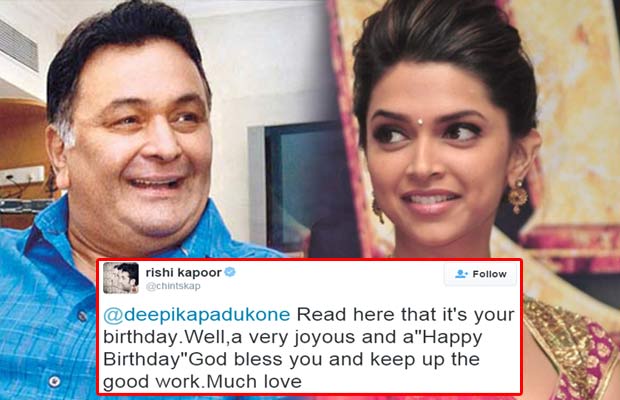 Rishi Kapoor’s Shocking Birthday Wish For Ranbir Kapoor’s Ex Flame Deepika Padukone!