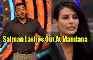 Bigg Boss 9: Angry Salman Khan Lashes Out At Mandana Karimi!