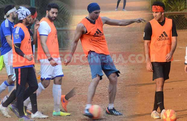 Photos: Abhishek Bachchan, Ranbir Kapoor, Riteish Deshmukh And Others Spotted Playing Soccer!