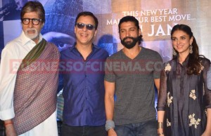 Photos: Amitabh Bachchan, Farhan Akhtar And Aditi Rao Hydari Promote Wazir!