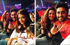 Inside Photos: Aishwarya Rai, Aaradhya, Abhishek Bachchan Enjoy The Pro Kabbadi Match