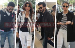Airport Diaries: Abhishek Bachchan, Shilpa Shetty, Huma Qureshi, and Others Go Glam!