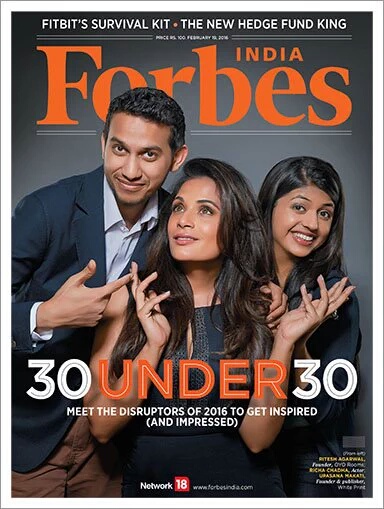 Richa Chadha On The Cover Of Forbes India 30 Under 30 