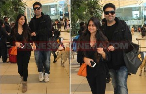 Photos: Karan Johar And Shah Rukh Khan's Daughter Suhana Khan Spotted At Mumbai Airport