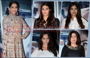 Photos: Athiya Shetty, Bhumi Pednekar And Others At Sonam Kapoor's Neerja Screening!