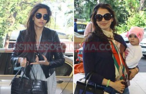 Airport Diaries: Isha Koppikar's Daughter Steals The Limelight From Sonam Kapoor
