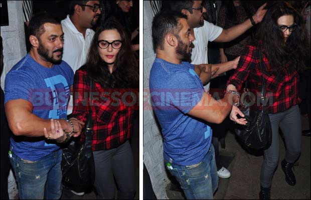 Inside Photos: Salman Khan Escorts Preity Zinta Hand In Hand After Their Dinner Date!