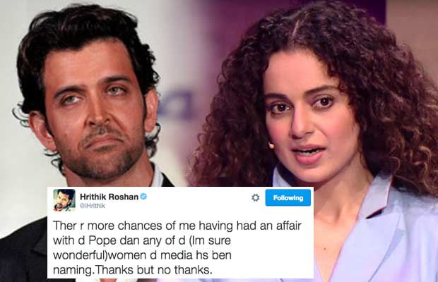 Hrithik Roshan’s Affair With The Pope Tweet Lands Him In Legal Trouble!