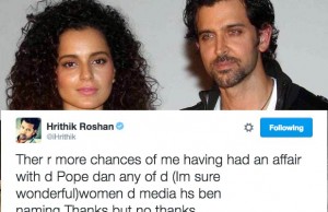 Lol! Hrithik Roshan Justifies His Pope Tweet In The Most Witty Way