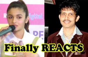 Watch: Finally Alia Bhatt REACTS On Kamaal R Khan's Disgusting Tweet!