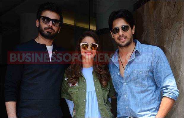 Alia Bhatt, Sidharth Malhotra, Fawad Khan Snapped