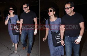 Airport Spotting: Kareena Kapoor Khan And Saif Ali Khan Snapped