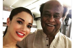 Amy Jackson's Starstruck Moment With Superstar Rajnikanth