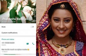 Shocking! Pratyusha Banerjee's Last WhatsApp Message Is Heart Breaking!