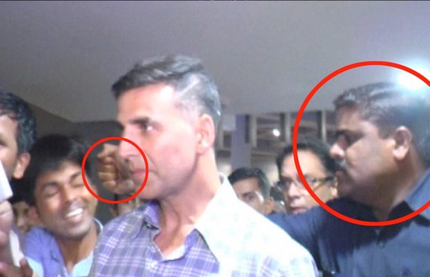 Watch: OMG! Akshay Kumar’s Bodyguard Hits A Fan At Mumbai Airport