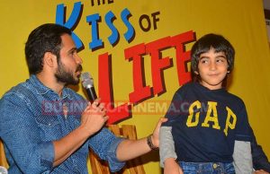 Emraan Hashmi With His Son Ayaan At The Launch Of His Book 'The Kiss Of Life'