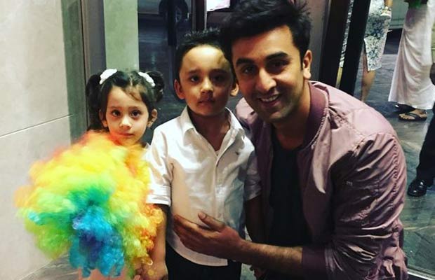 Ranbir Kapoor Turned Into A Kid While Posing With Sanjay Dutt’s Kids