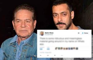 After Hrithik Roshan, Salman's Father Salim Khan Knocks The Door Of Cyber Cell