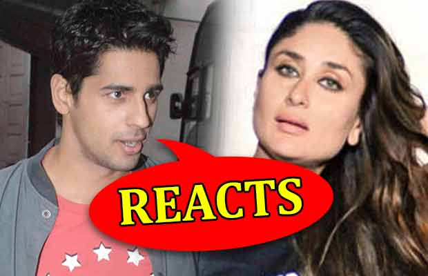 Sidharth Malhotra REACTS To Kareena Kapoor Khan’s Comment On Bathroom Selfies!