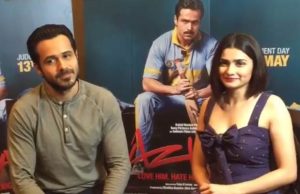 Emraan Hashmi And Prachi Desai Facebook Live For Azhar!