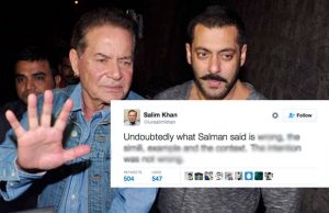 Salim Khan Comes To Salman Khan's Rescue Over Raped Woman Comment!