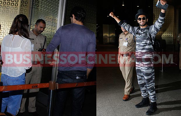Airport Diaries: Sidharth Malhotra-Alia Bhatt Leave For A Secret Holiday, Ranveer Singh Returns To Mumbai!